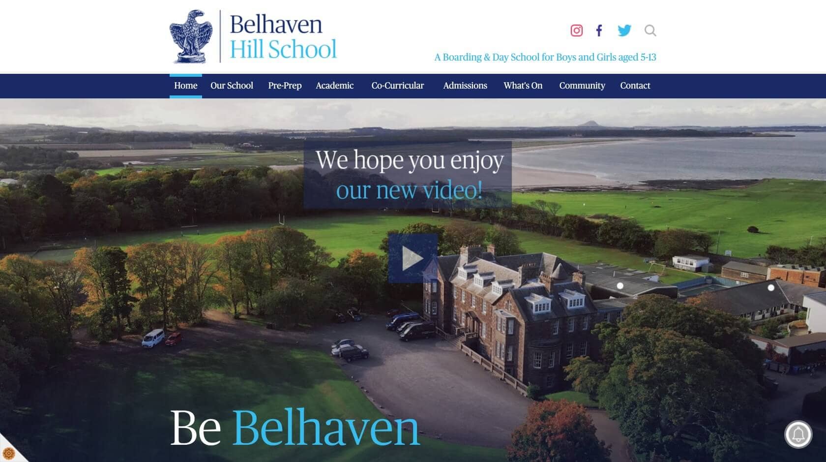 Belhaven Hill School Website