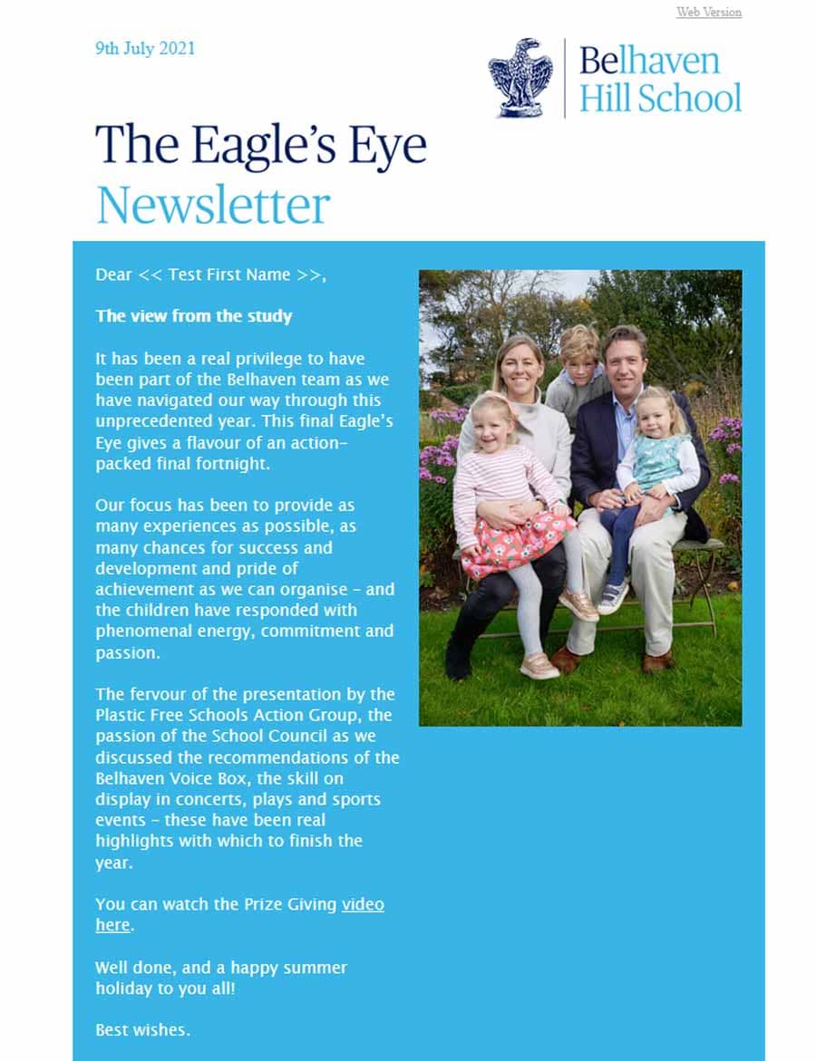 Eagle's Eye Email Newsletter