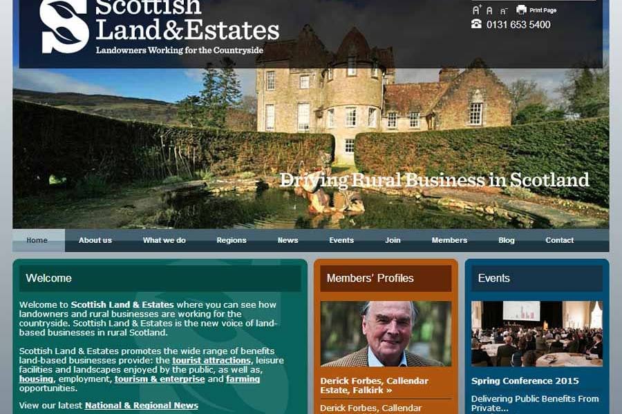 Scottish Land & Estates Website - Property Marketing Case Study